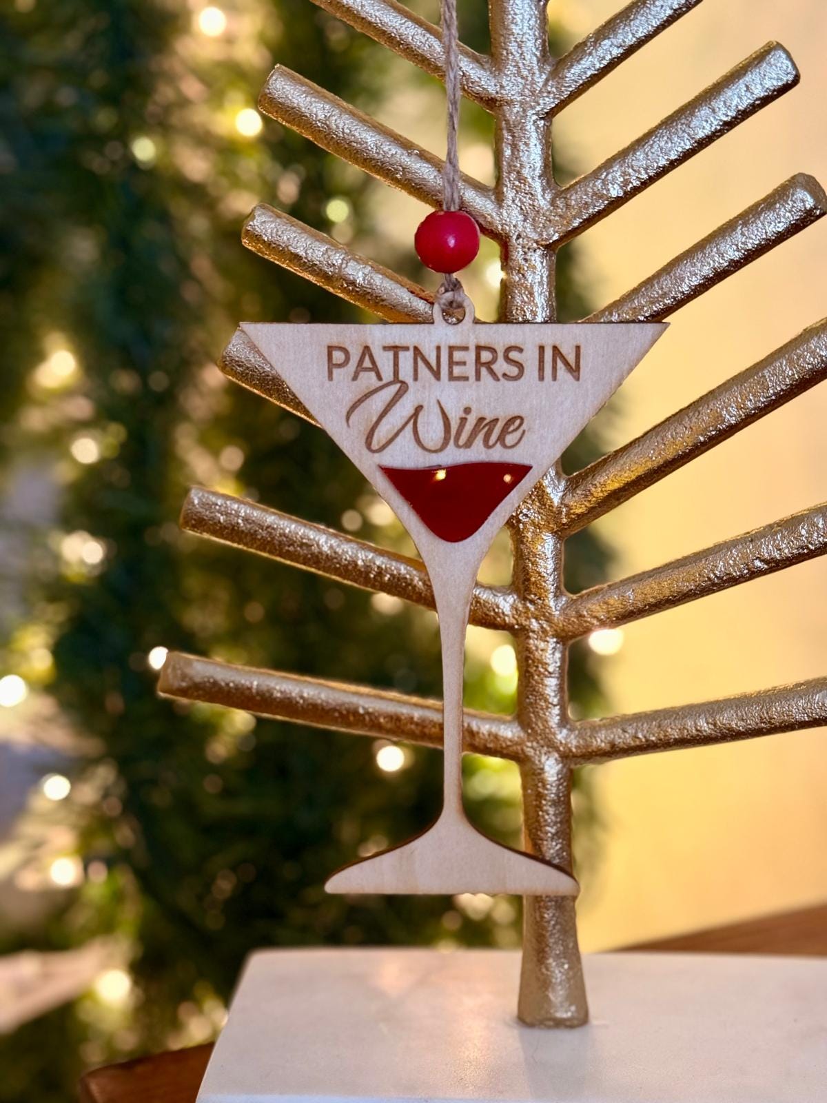 Funny Wine Ornaments – Laser Cut Wooden Christmas Decorations | Wine Lover Gifts | Holiday Tree Decor |