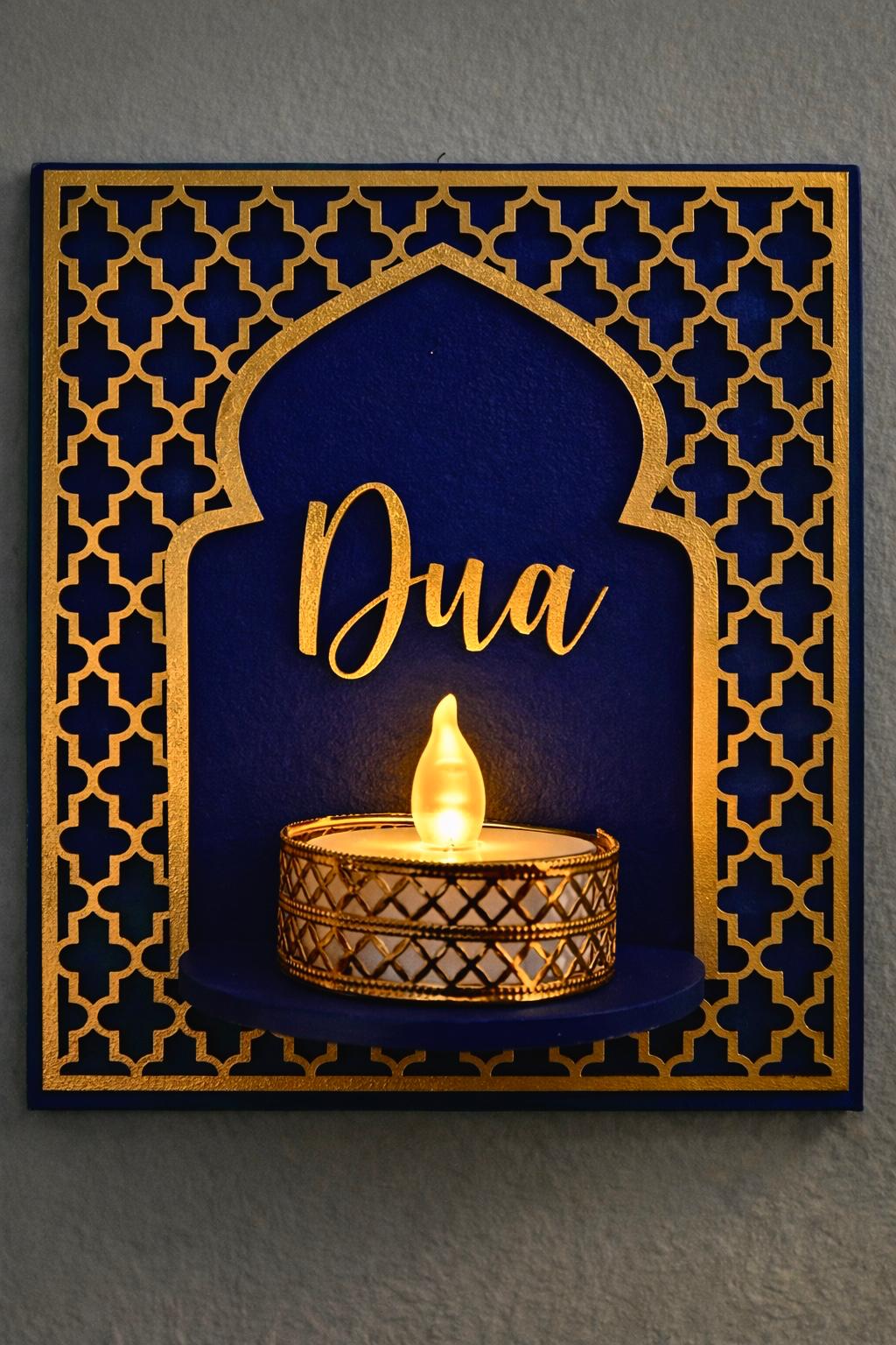 Personalized Islamic Wall Sconce | Modern Ramadan Home Decor, Eid Gift
