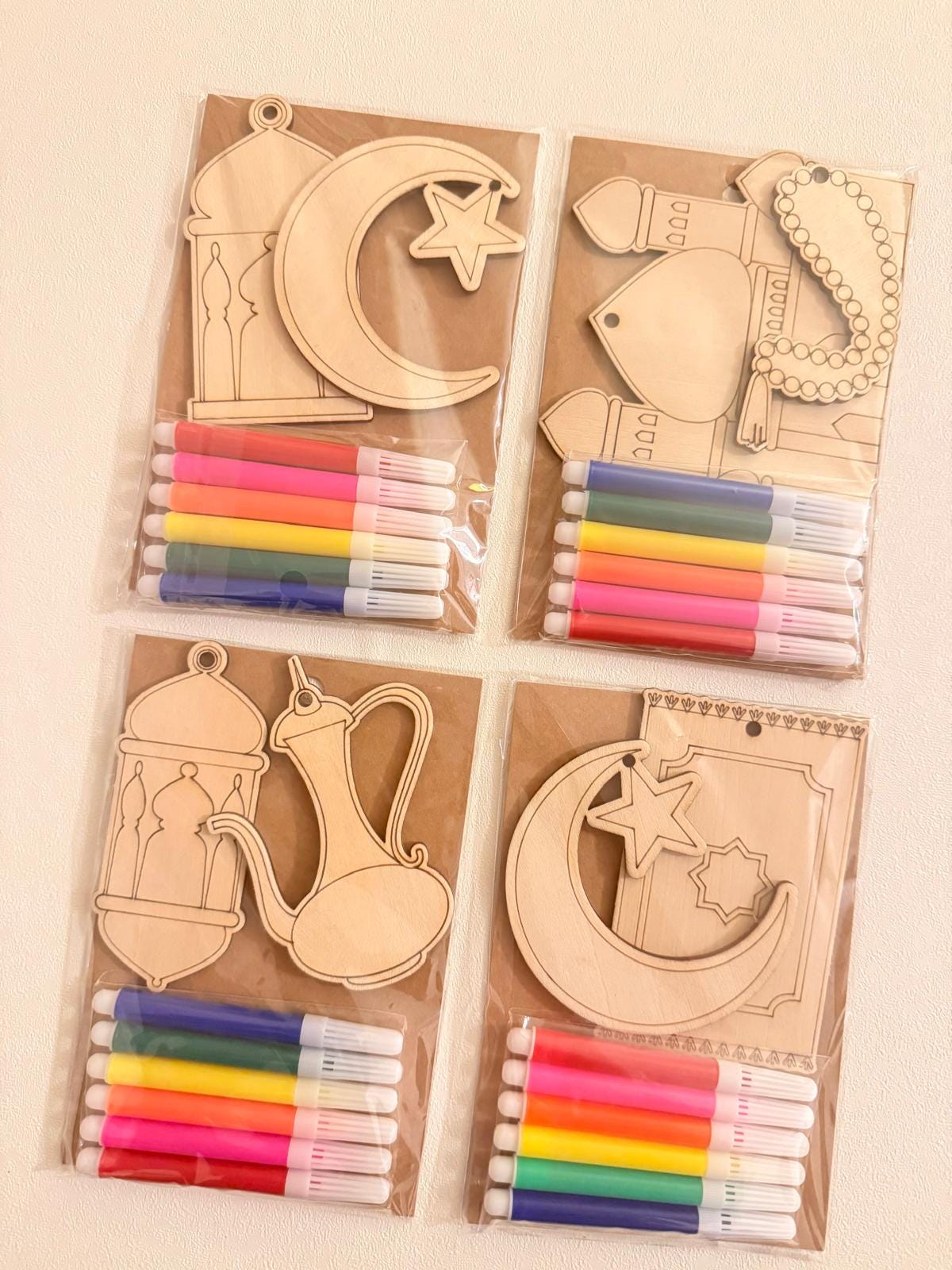 DIY Eid & Ramadan Wooden Ornament Kit | Paint Your Own Islamic Decor