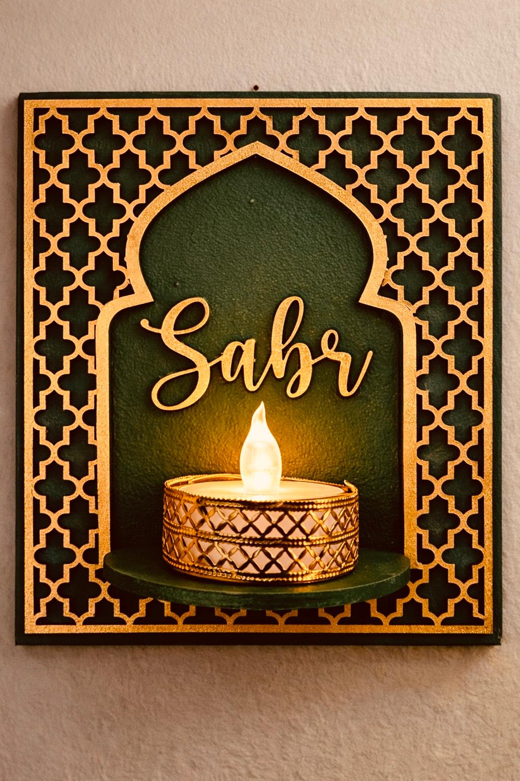 Personalized Islamic Wall Sconce | Modern Ramadan Home Decor, Eid Gift